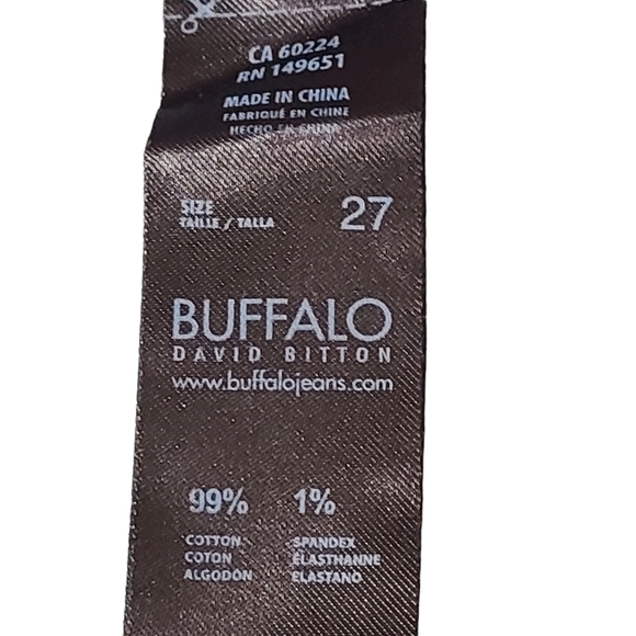 Buffalo David Bitton rivets blue girlfriend high Rise relaxed  jeans UNIQUE - Picture 8 of 10